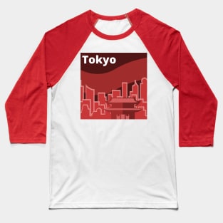 Tokyo Skyline Baseball T-Shirt